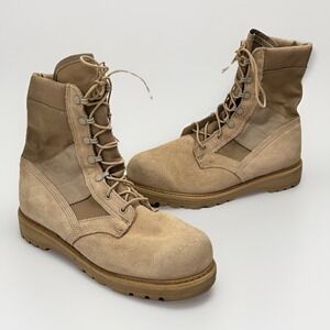 Rocky Vibram Army Hot Weather Combat Boot Men 9.5W Tan Desert Military
